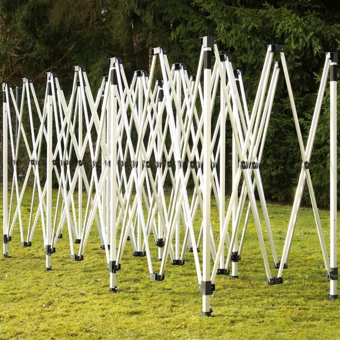Faltpavillon 3×9m Partyzelt Aluminium mit Seitenteilen