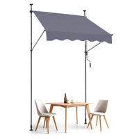 Klemmmarkise Balkon 150×120cm UV80+ Sonnenschutz ohne Bohren
