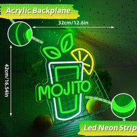 LED Neon Schild Mojito