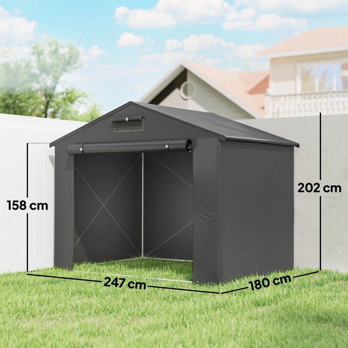 Zeltgarage Gerätezelt Gartenzelt 2,5x1,8m