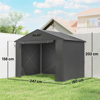 Zeltgarage Gerätezelt Gartenzelt 2,5x1,8m
