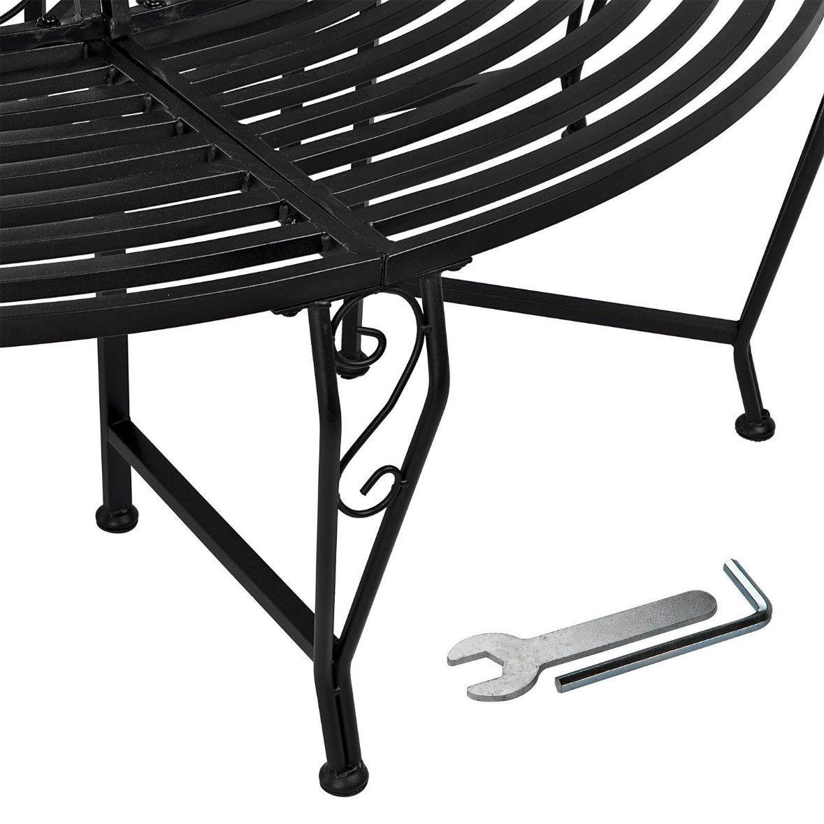 Runde Metall Gartenbank 163cm Baum Sitzbank