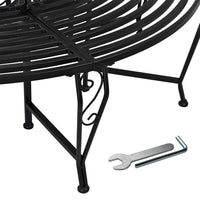 Runde Metall Gartenbank 163cm Baum Sitzbank