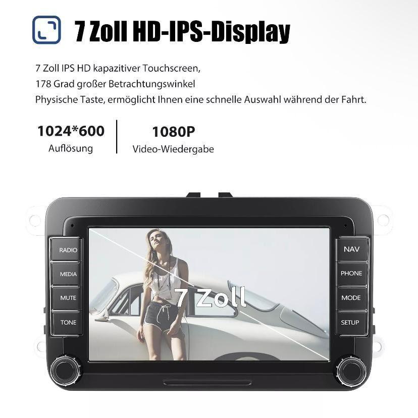 Android 14 Autoradio mit CarPlay Navi für VW Golf 5 6 Touran Caddy Jetta
