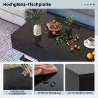 LED Couchtisch mit Schubladen