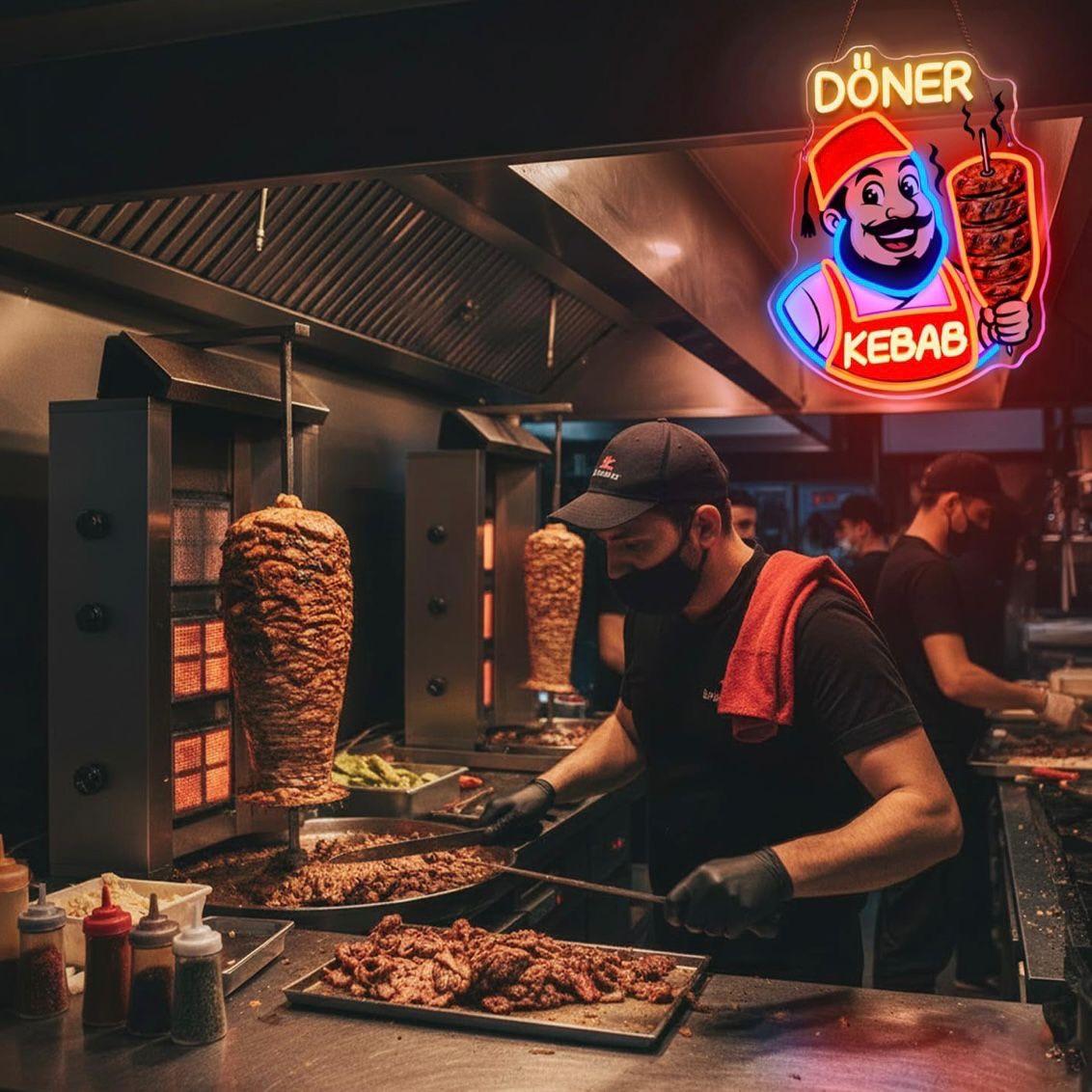 LED Neon Schild Döner Kebab