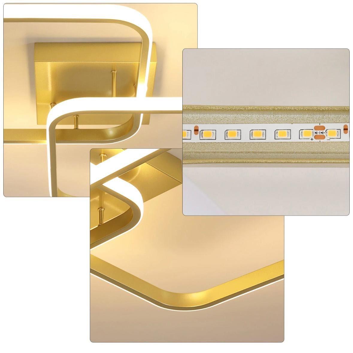 LED Deckenleuchte geometrisch 42W warmweiß