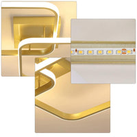 LED Deckenleuchte geometrisch 42W warmweiß