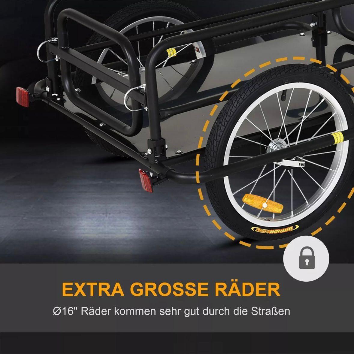Fahrrad Lastenanhänger 40kg Transportanhänger