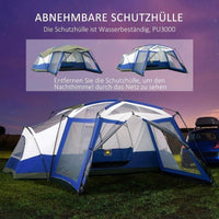 Familienzelt für 6–8 Personen – mit 2 Schlafkabinen & Vorraum