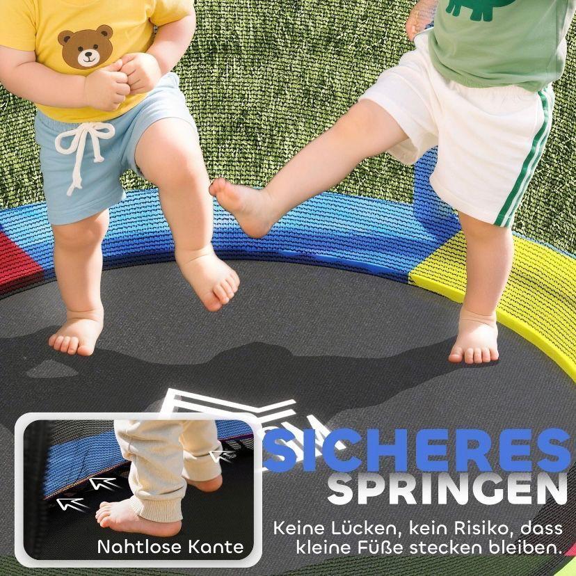 Kindertrampolin Ø140cm mit Sicherheitsnetz Indoor & Outdoor