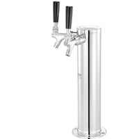 Doppelhahn Kegerator Bierturm Edelstahl mit Zubehör & Druckregler