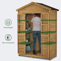 Gartengerätehaus Holz Gartenschrank Geräteschrank Schrank