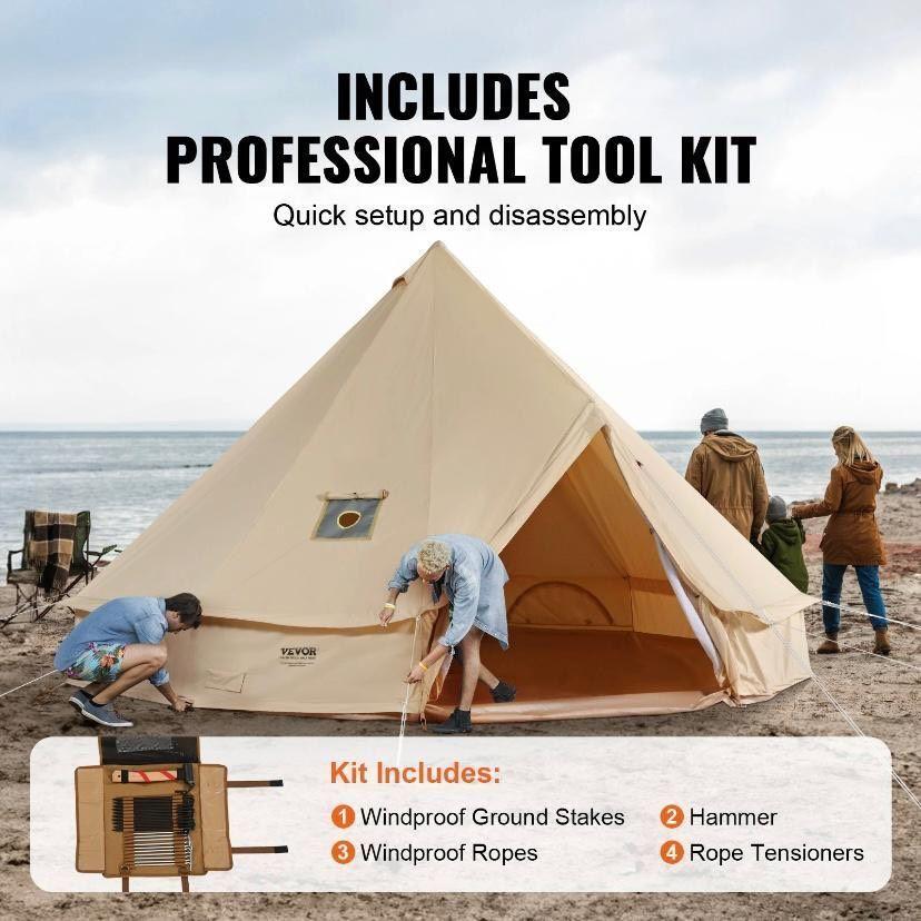 Glockenzelt im Jurten-Stil 3×2m Camping und Outdoor