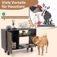 Hundefutterstation Futterschrank Höhenverstellbar Futterstation Haustiere