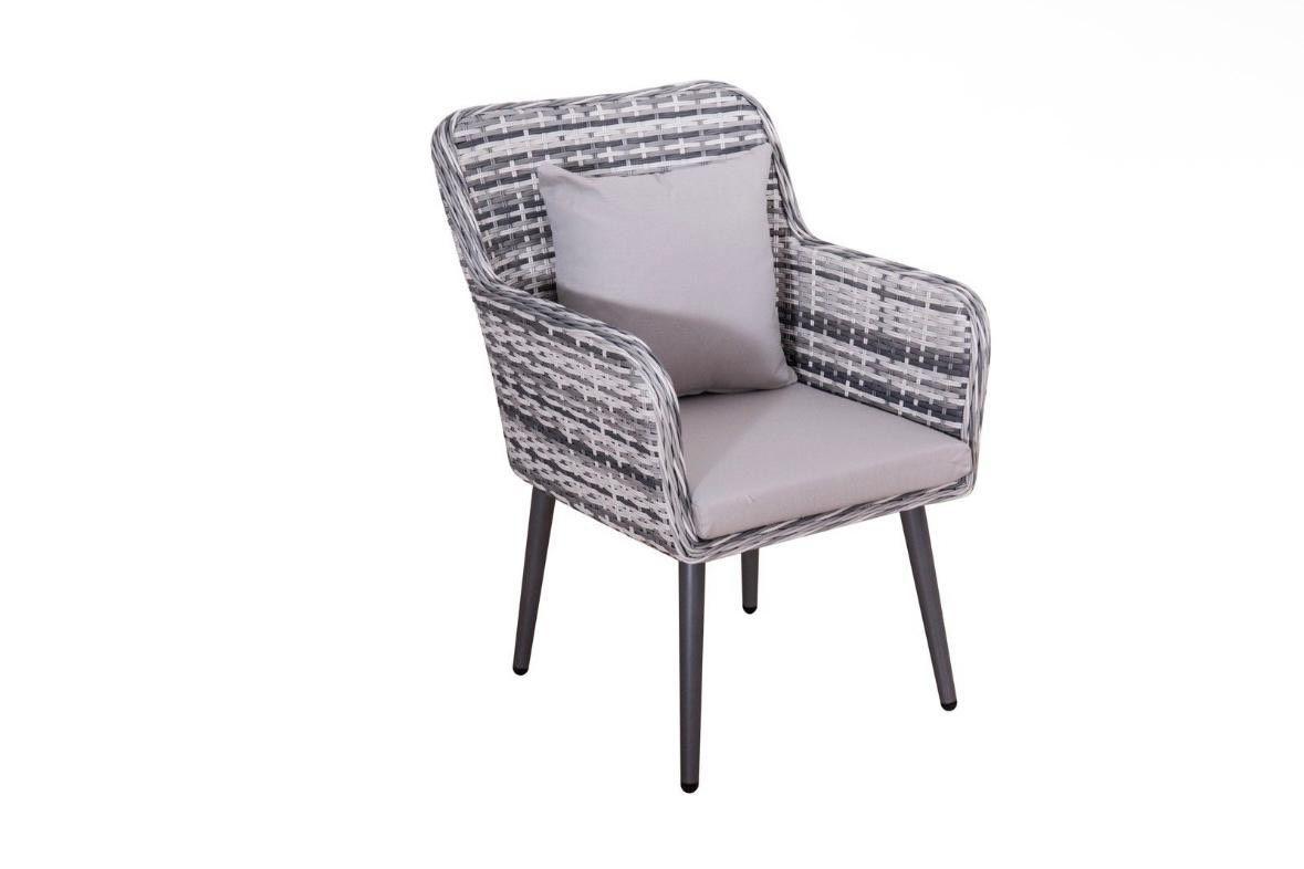 Gartenmöbel Set Aluminium & Polyrattan 6 Personen