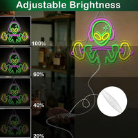 LED Neon Schild Alien Fitness