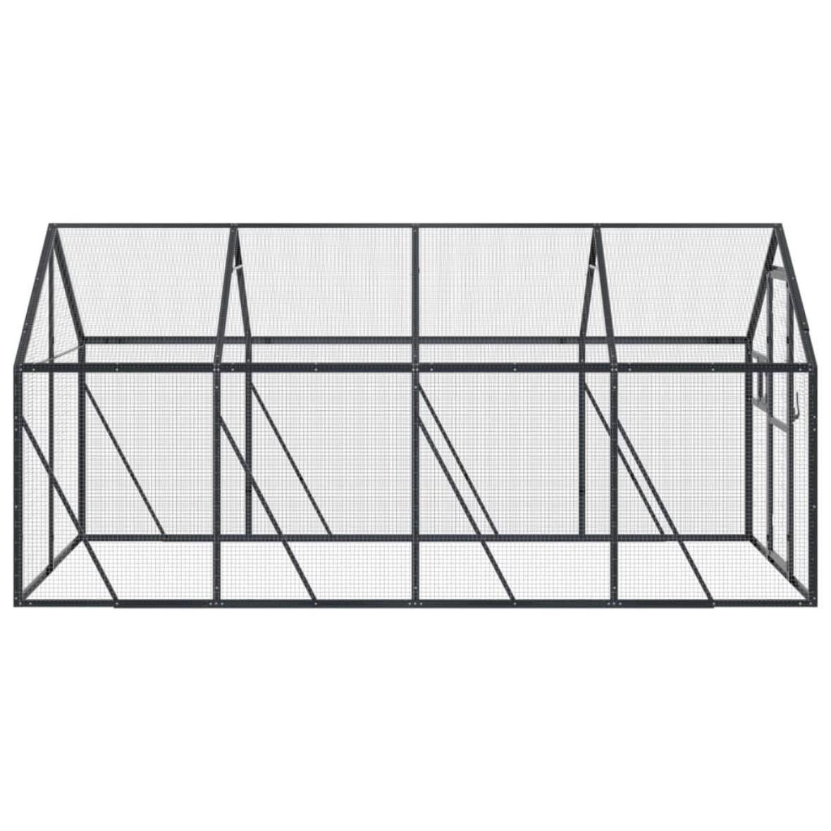 Alu-Voliere Vogelvoliere Vogelhaus 4x1,79m Voliere
