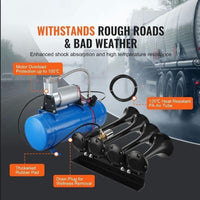 12V Luftkompressor 6L Tank 190W Druckluft Kompressor Auto LKW