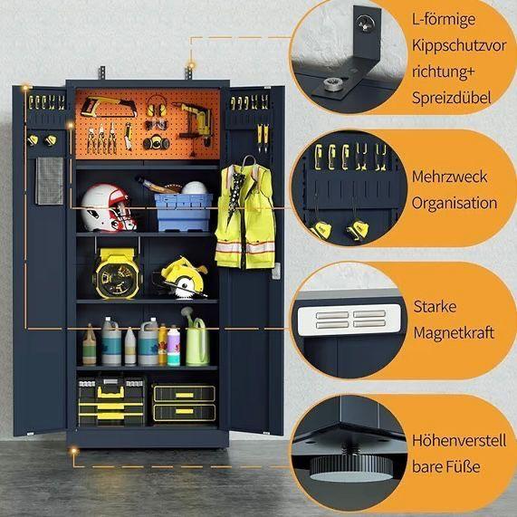 Metallschrank Werkzeugschrank Aktenschrank Werkstatt Büro