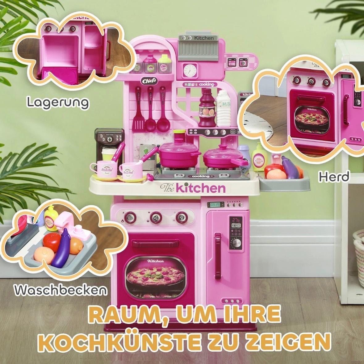 33tlg Kinderküche Spielset Rosa Spielküche