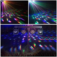 LED Bühnenlicht Set mit Stativ 2×PAR + 2×Derby RGBW