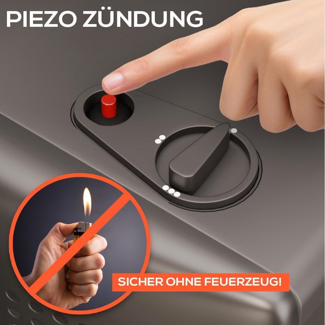 Gasheizer HB-015 4200W mit 3 Heizstufen & Sicherheitsabschaltung