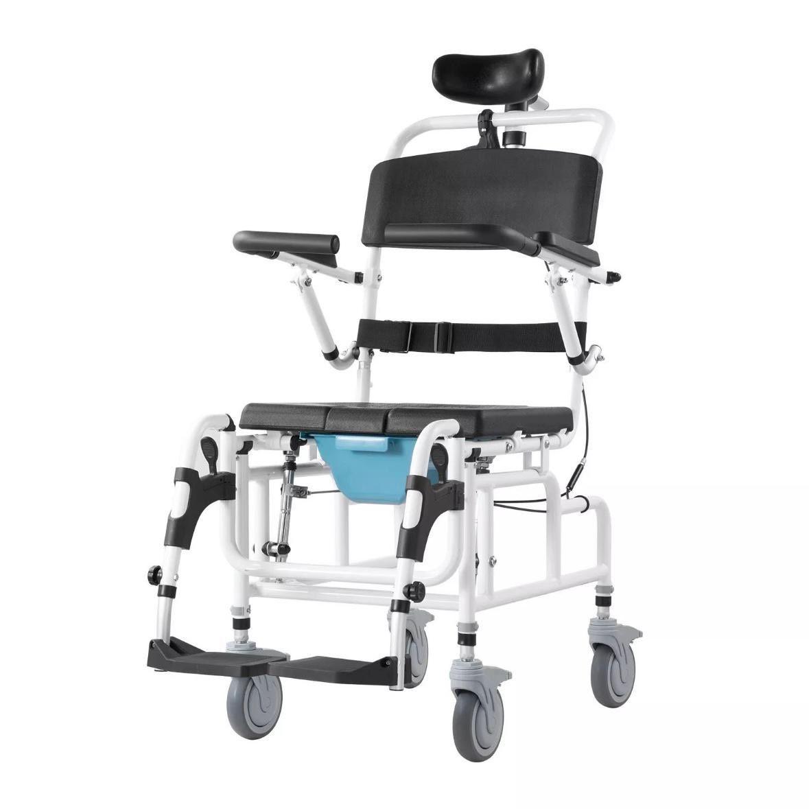 Toiletten- & Duschrollstuhl klappbar bis 136kg
