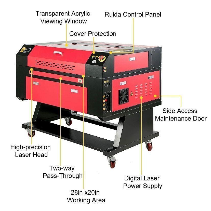 CO2 Lasergravierer 60W 500×700mm