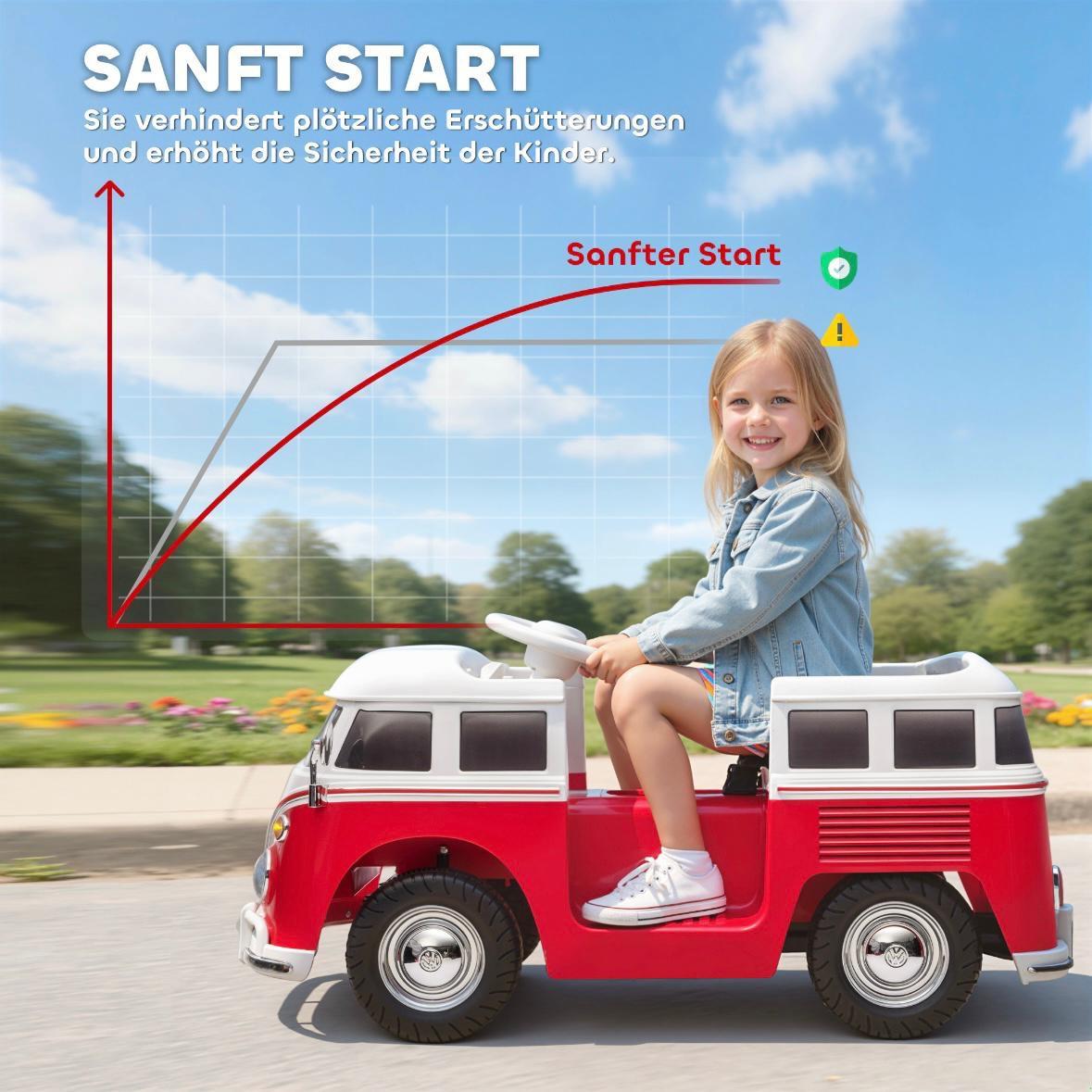 Volkswagen T1 Camper Kinder Elektroauto 12V mit MP3 & Licht