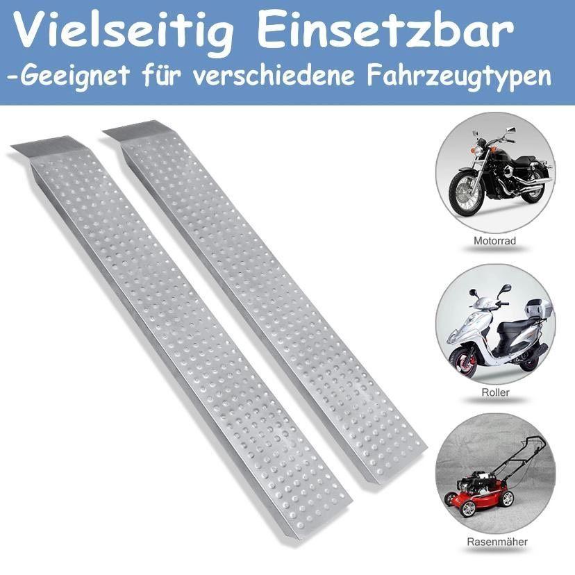 2x Auffahrrampen Aluminium klappbar 160cm Motorrad Quad