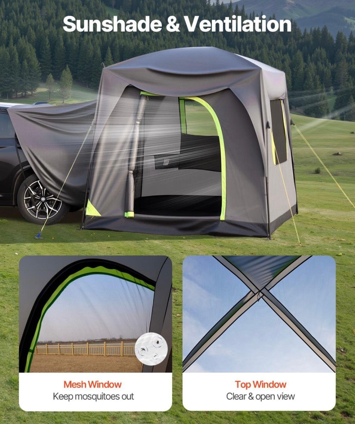 SUV Campingzelt – Heckzelt oder freistehend für 5–8 Personen