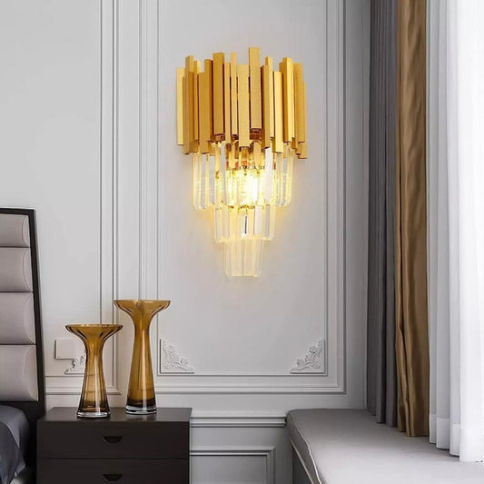 Kristall Wandleuchte Gold LED 40W Modern