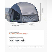 SUV- & Bus-Heckzelt Campingzelt für 5–8 Personen