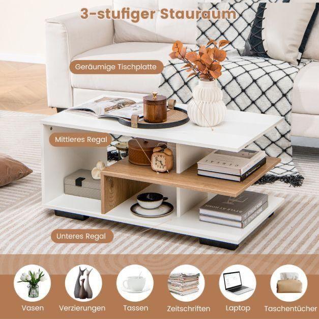 Couchtisch Holz 3 Ebenen