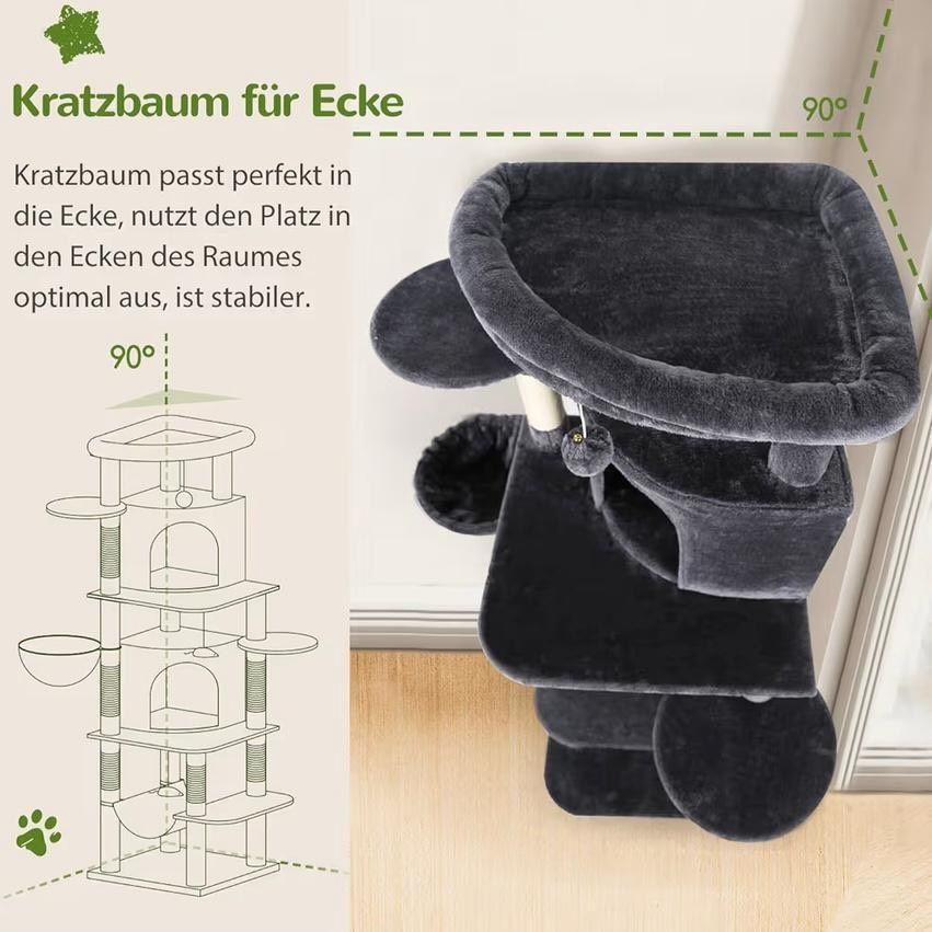 Eck Kratzbaum Katzenbaum 168cm