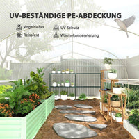 Foliengewächshaus 6×3×2 m Garten Gewächshaus
