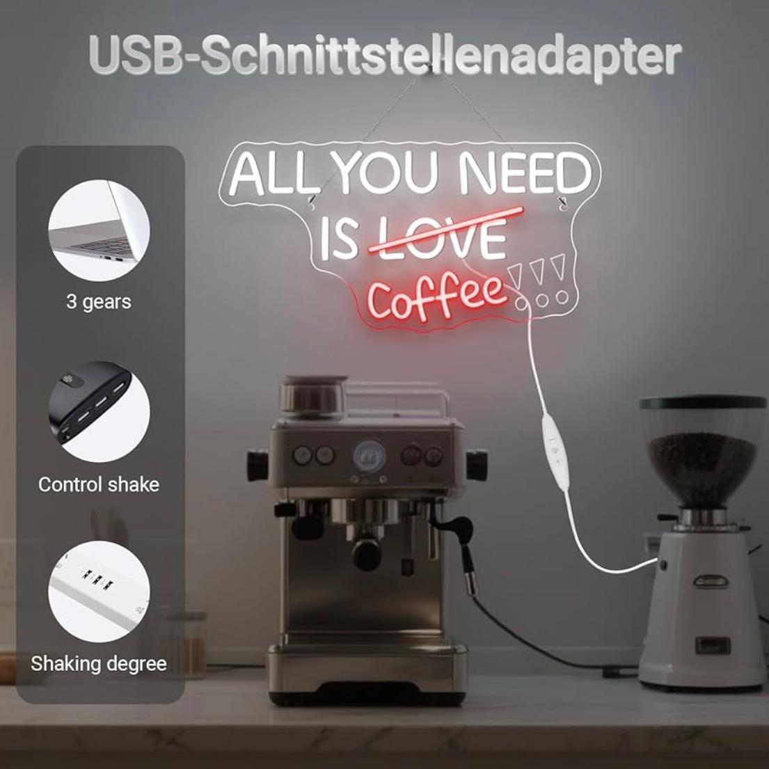 LED Neon Schild Coffee