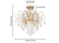 Kristall-Deckenleuchte Elegantes Design mit K9-Kristall