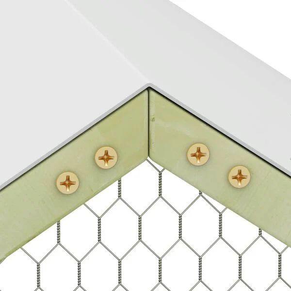 Hühnerstall Hühnergehege 4,5x1,5m Hühner