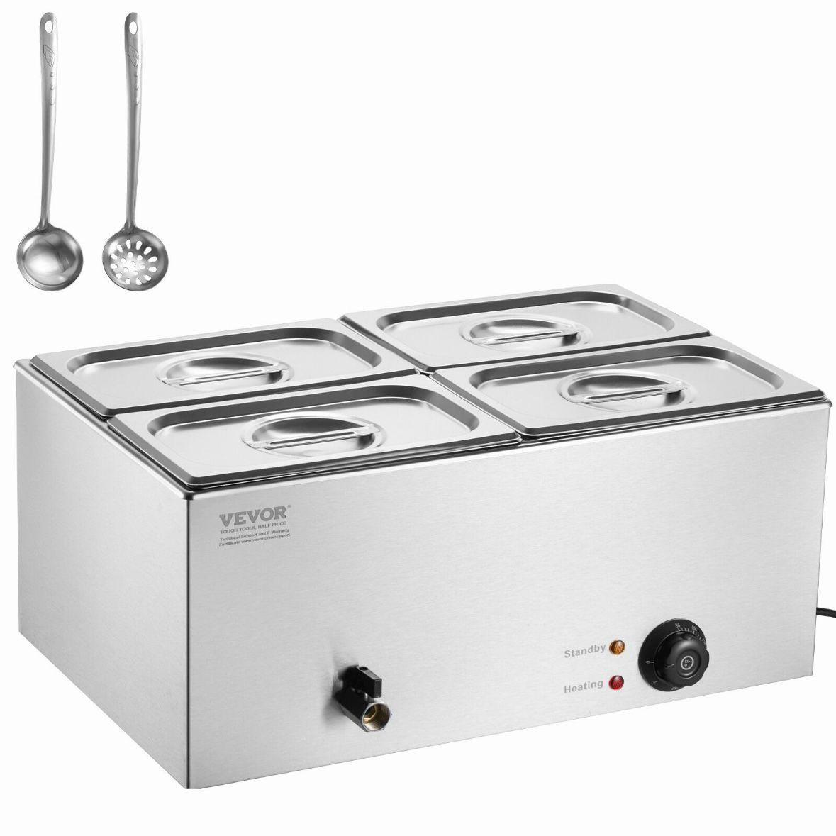 Speisenwärmer 4x15L Edelstahl