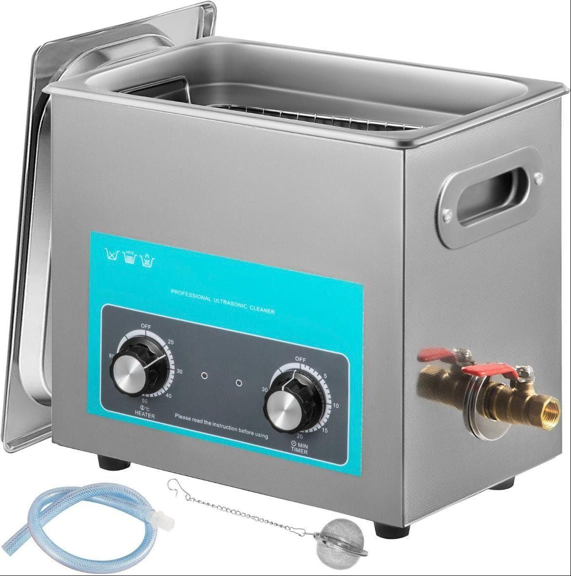 Ultraschallreiniger 6L 40 kHz mit Heizung & Timer Edelstahl