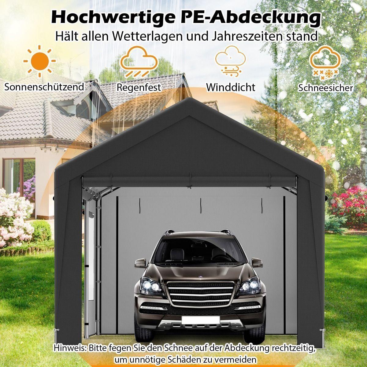 Zeltgarage Carport 6x3m PE