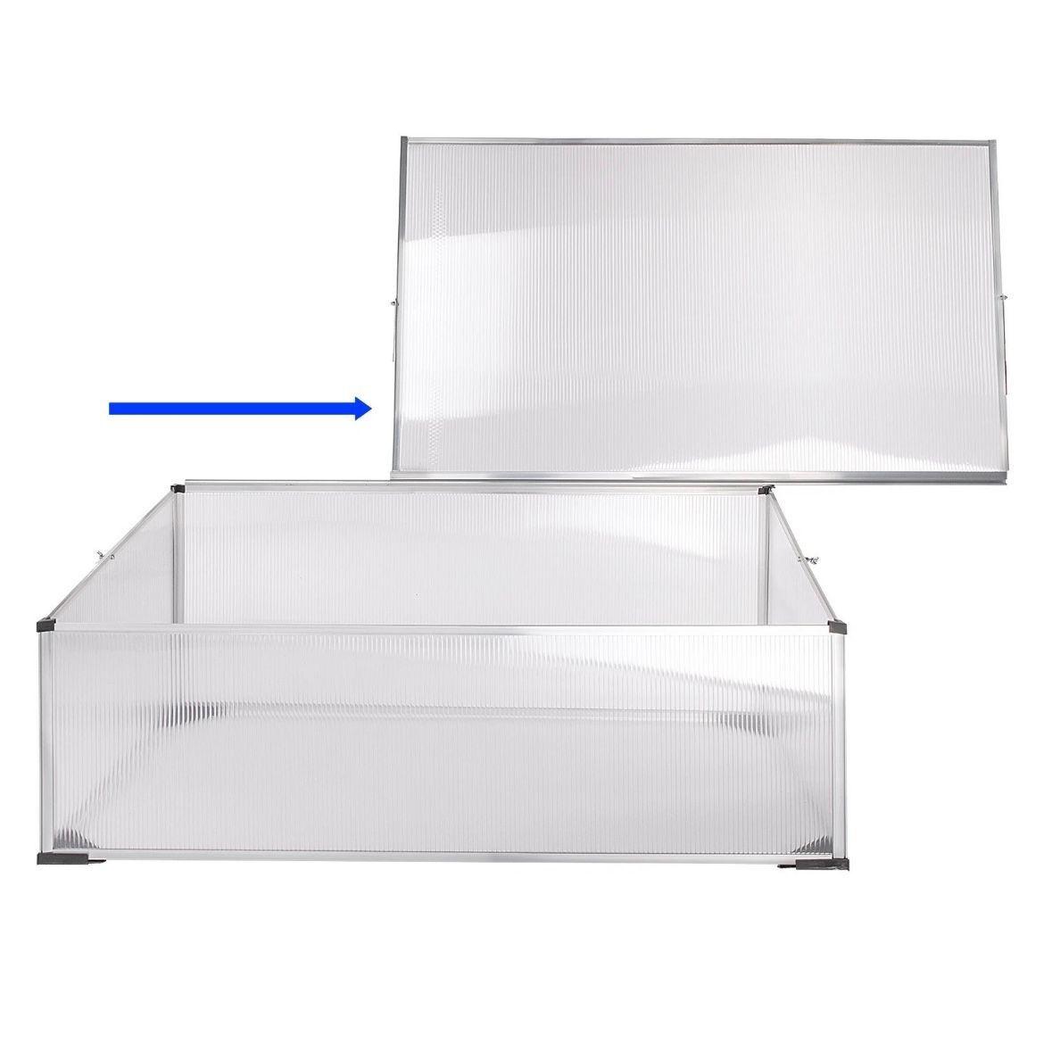 Kompaktes Frühbeet mit Aluminiumrahmen & UV-Schutz