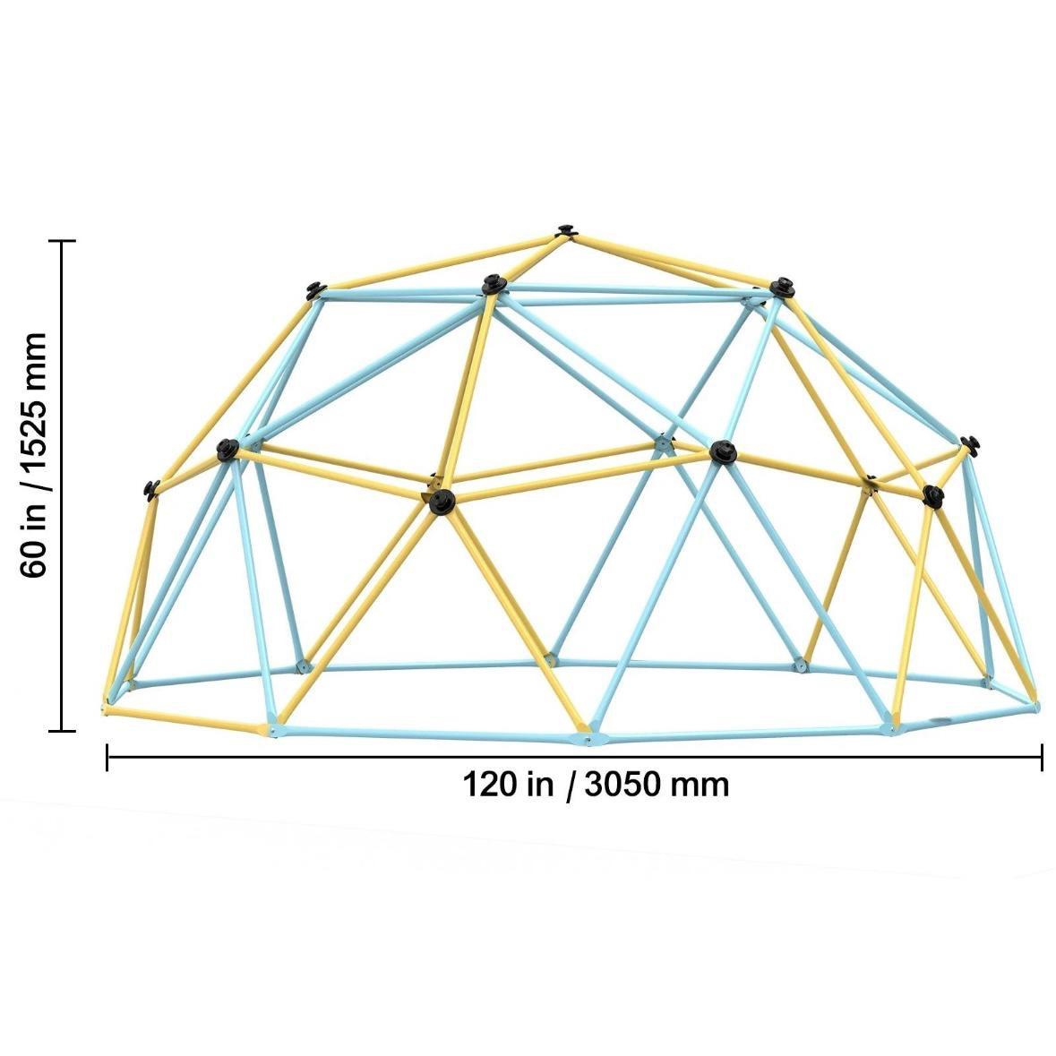 Geometrische Kletterkuppel Ø3m Klettergerüst für Kinder