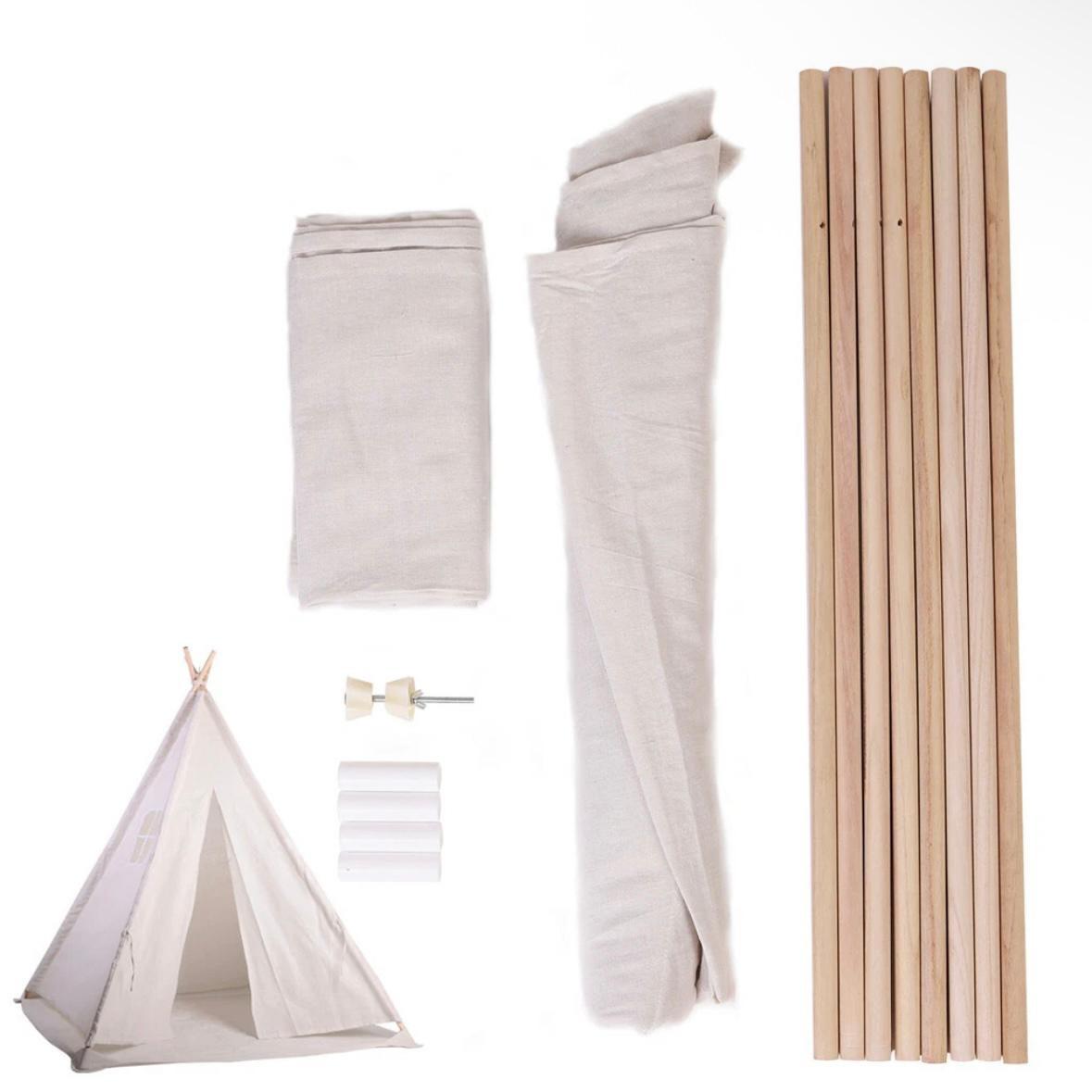 Kinder Tipi Zelt aus Baumwolle – Indoor & Outdoor Spielzelt