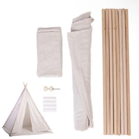 Kinder Tipi Zelt aus Baumwolle – Indoor & Outdoor Spielzelt