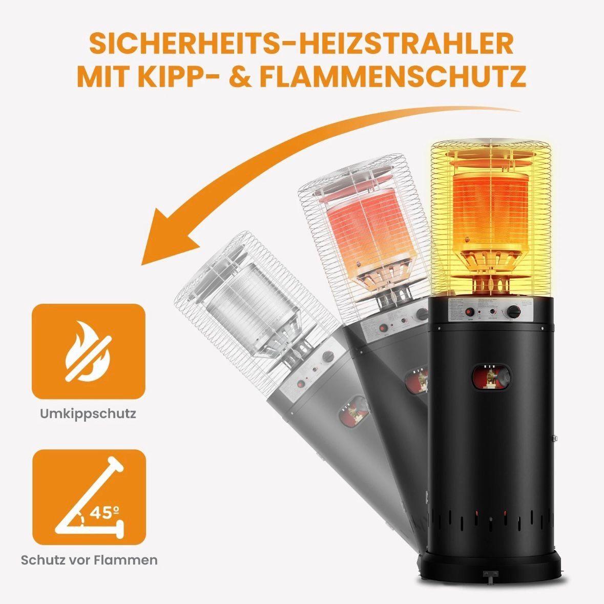 Gas Terrassenheizer 13 kW Heizstrahler Gartenheizung