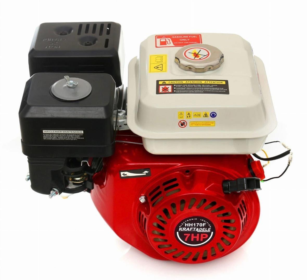 4-Takt-Benzinmotor 7PS Robuster OHV-Antriebsmotor