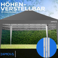 Pavillon 3×3m moderner Sonnenschutz für Garten & Terrasse
